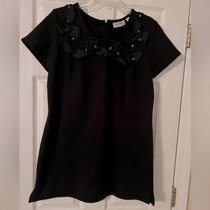 Black mini knee length dress